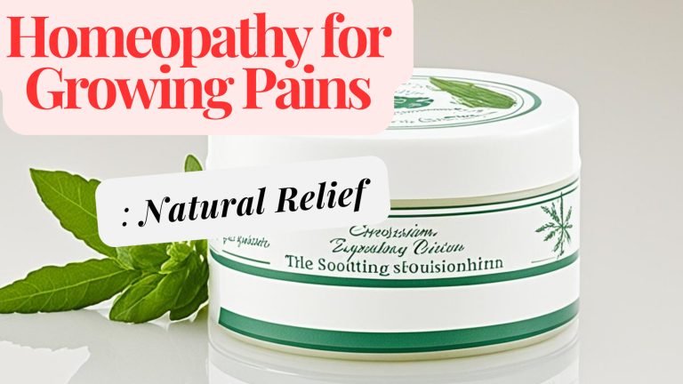 Homeopathy for Growing Pains: Natural Relief
