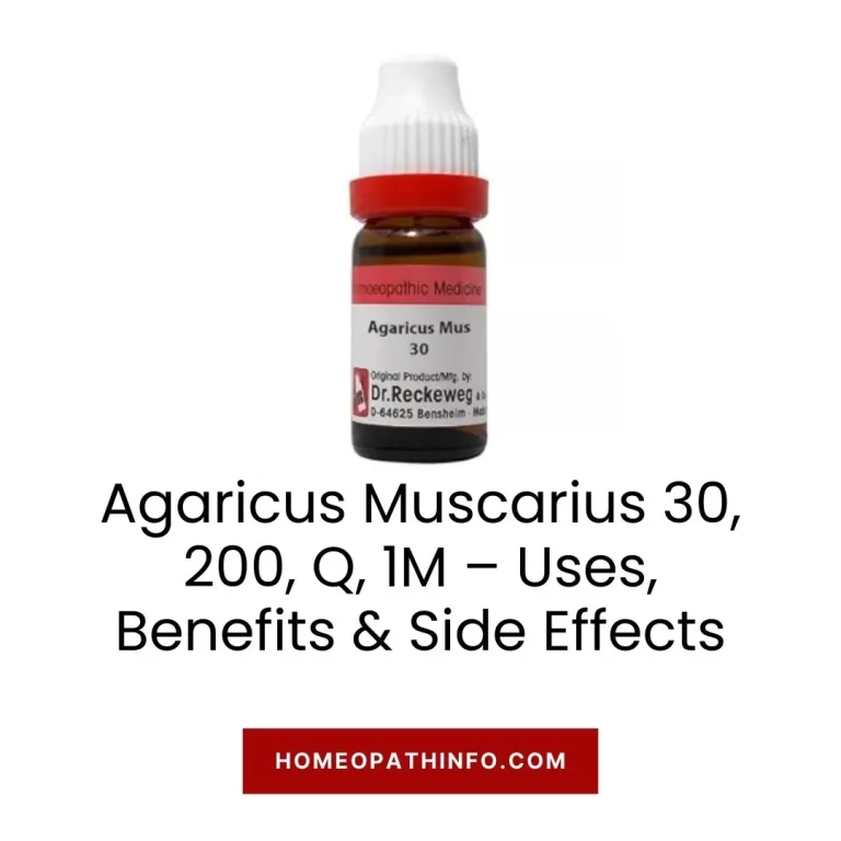 Agaricus Muscarius 30, 200, Q, 1M – Uses, Benefits & Side Effects