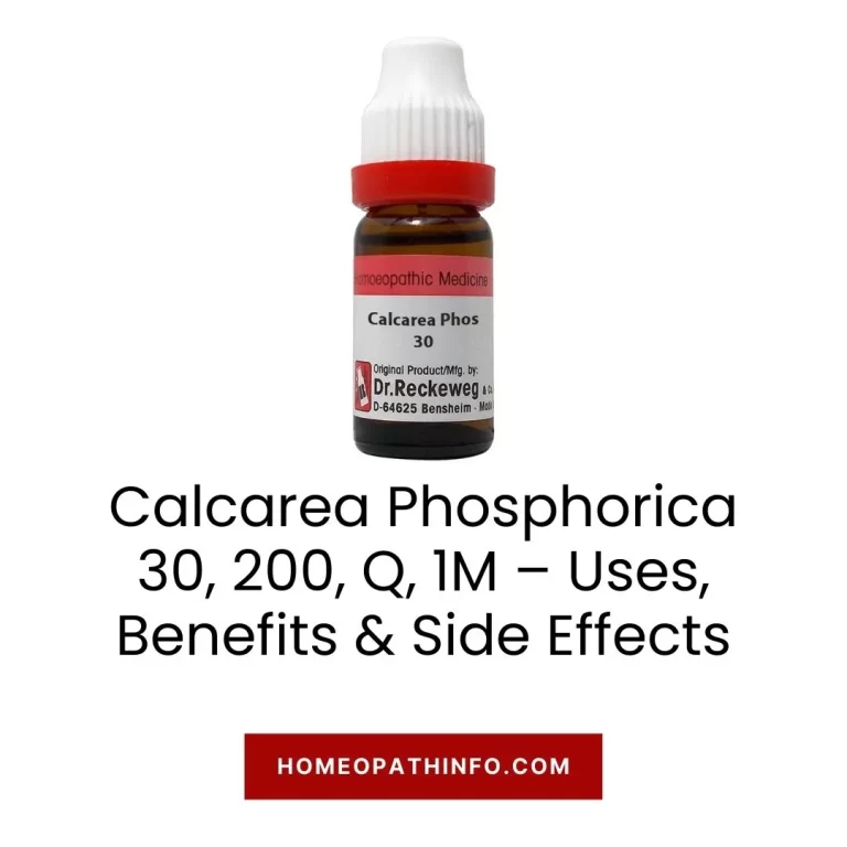 Calcarea Phosphorica 30, 200, Q, 1M – Uses, Benefits & Side Effects