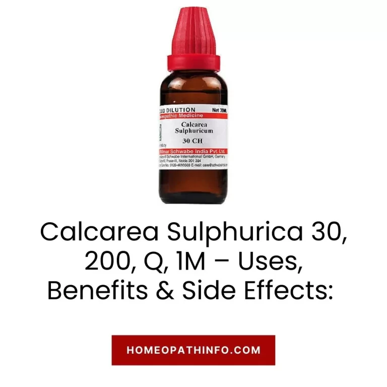 Calcarea Sulphurica 30, 200, Q, 1M – Uses, Benefits & Side Effects Your Ultimate Guide to Natural Healing