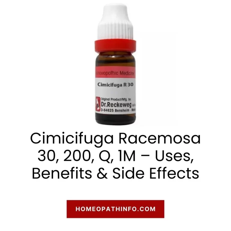 Cimicifuga Racemosa 30, 200, Q, 1M – Uses, Benefits & Side Effects