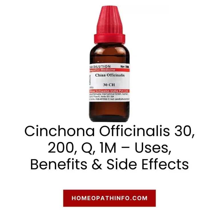 Cinchona Officinalis 30, 200, Q, 1M – Uses, Benefits & Side Effects 8 Cinchona Officinalis 30, 200, Q, 1M – Uses, Benefits & Side Effects