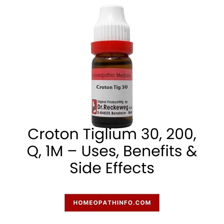 Croton Tiglium 30, 200, Q, 1M – Uses, Benefits & Side Effects 9 Croton Tiglium 30, 200, Q, 1M – Uses, Benefits & Side Effects