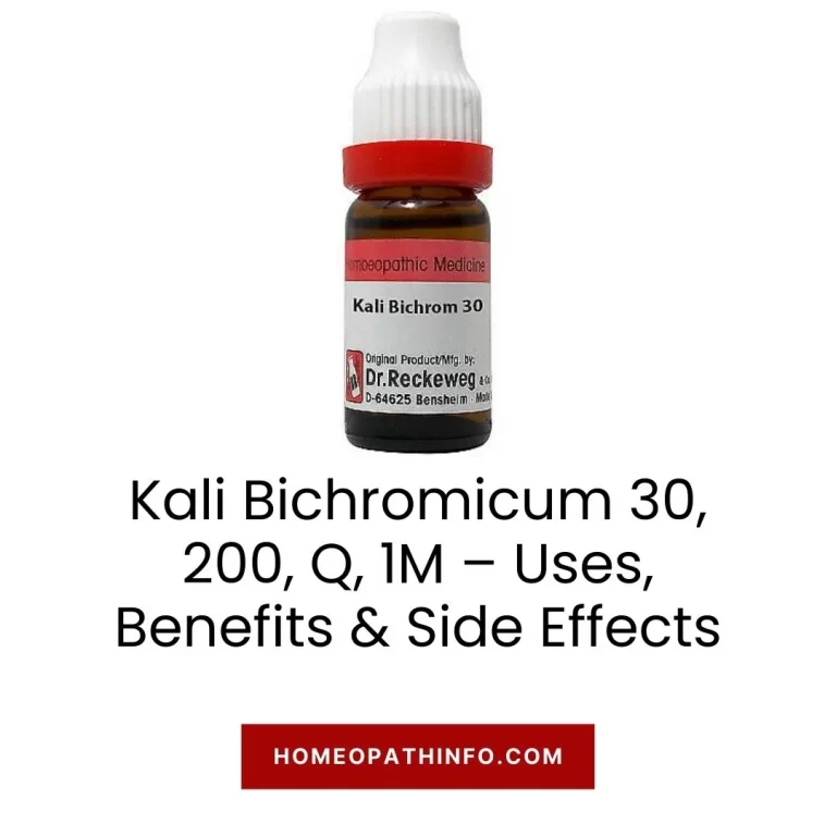 Kali Bichromicum 30, 200, Q, 1M – Uses, Benefits & Side Effects