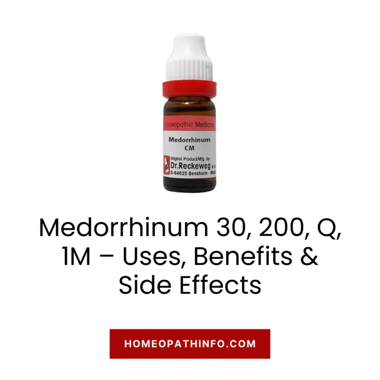 Medorrhinum 30 200 Q 1M – Uses Benefits Side Effects
