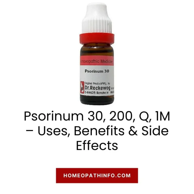 Psorinum 30 200 Q 1M – Uses Benefits Side Effects