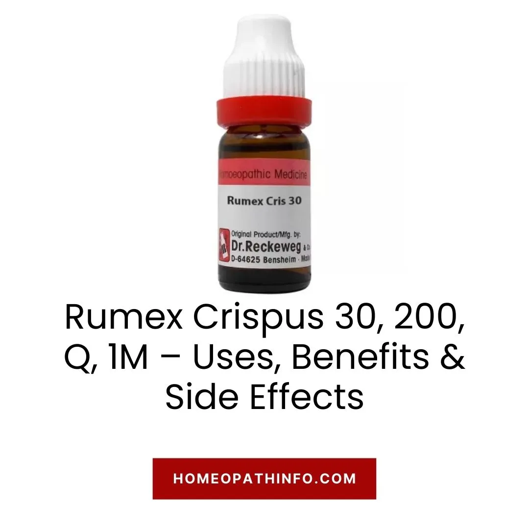 Rumex Crispus 30, 200, Q, 1M – Uses, Benefits & Side Effects 1 Rumex Crispus 30, 200, Q, 1M – Uses, Benefits & Side Effects