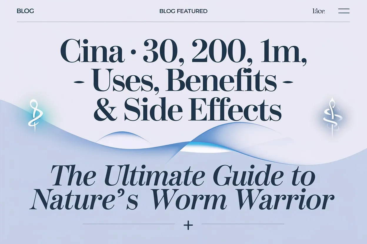 Cina 30, 200, Q, 1M – Uses, Benefits & Side Effects: The Ultimate Guide to Nature's Worm Warrior 1 QEnuaUqtSOa29q51 Hq1SQ