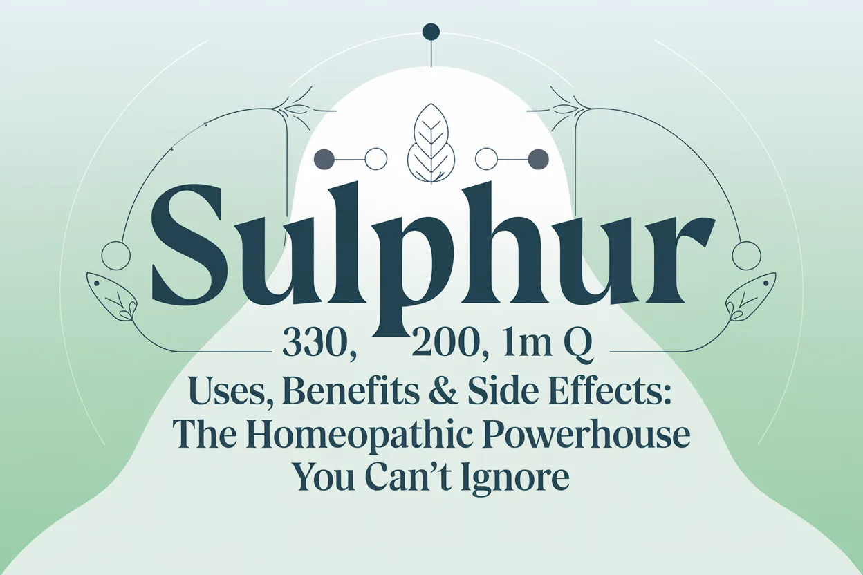 Sulphur 30, 200, Q, 1M – Uses, Benefits & Side Effects: The Homeopathic Powerhouse You Can't Ignore 3 sulphur