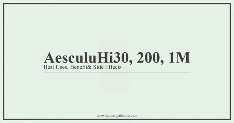 AesculuHi30 200 1M Best Uses Benefit Side Effects