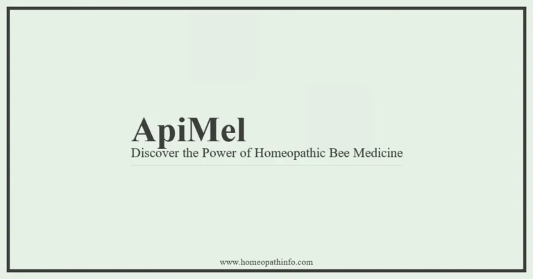 Apis Mel: Discover the Power of Homeopathic Bee Medicine 6 ApiMel Discover the Power of Homeopathic Bee Medicine