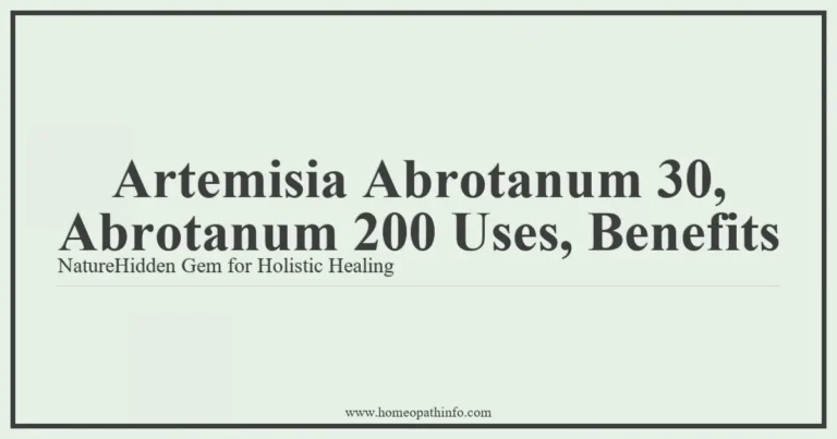 Artemisia Abrotanum 30, Abrotanum 200 Uses, Benefits: Nature's Hidden Gem for Holistic Healing 15 Artemisia Abrotanum 30 Abrotanum 200 Uses Benefits NatureHidden Gem for Holistic Healing