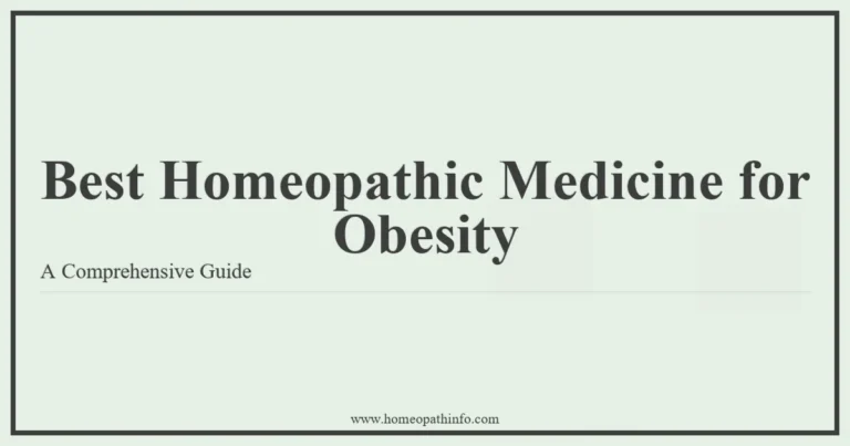 Best Homeopathic Medicine for Obesity: A Comprehensive Guide 13 Best Homeopathic Medicine for Obesity A Comprehensive Guide