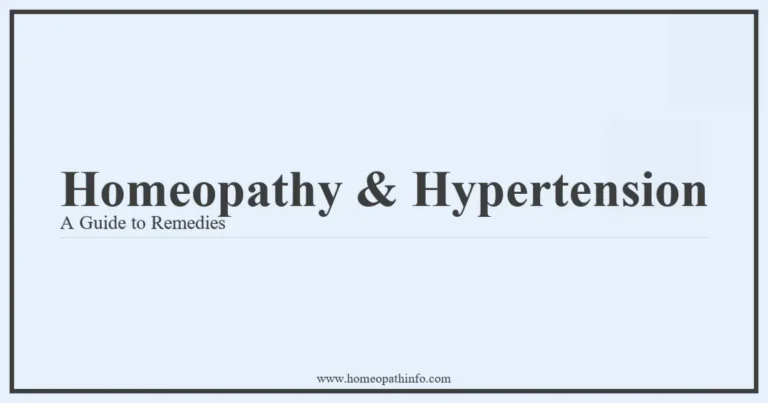 Homeopathy & Hypertension: A Guide to Remedies 9 Homeopathy Hypertension A Guide to Remedies