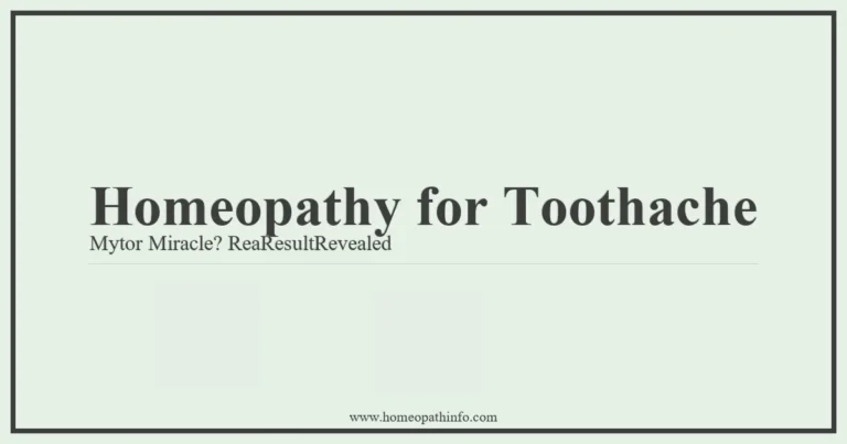 Homeopathy for Toothache: Myth or Miracle? Real Results Revealed 8 Homeopathy for Toothache Mytor Miracle ReaResultRevealed