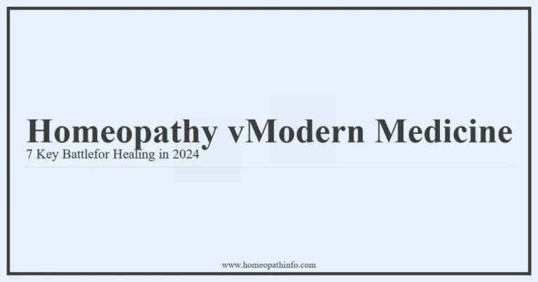 Homeopathy vs Modern Medicine: 7 Key Battles for Healing in 2024 10 Homeopathy vModern Medicine 7 Key Battlefor Healing in 2024