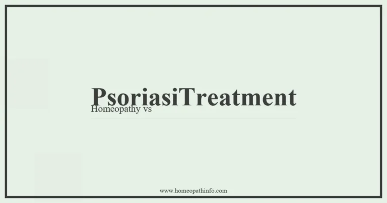 PsoriasiTreatment Homeopathy vs