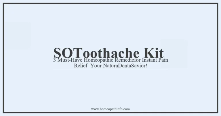 SOToothache Kit 3 Must Have Homeopathic Remediefor Instant Pain Relief Your NaturaDentaSavior