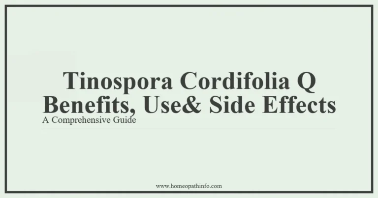 Tinospora Cordifolia Q Benefits Use Side Effects A Comprehensive Guide