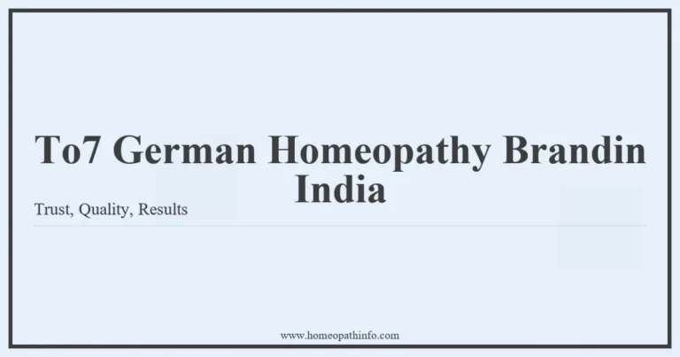 Top 7 German Homeopathy Brands in India: Trust, Quality, Results 9 To7 German Homeopathy Brandin India Trust Quality Results