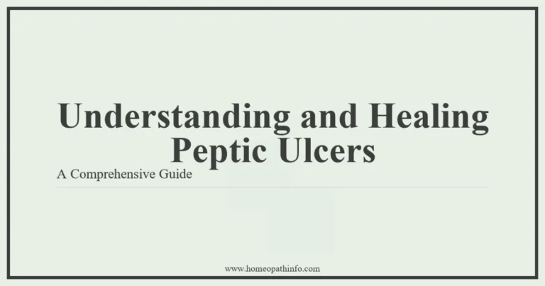 Understanding and Healing Peptic Ulcers A Comprehensive Guide