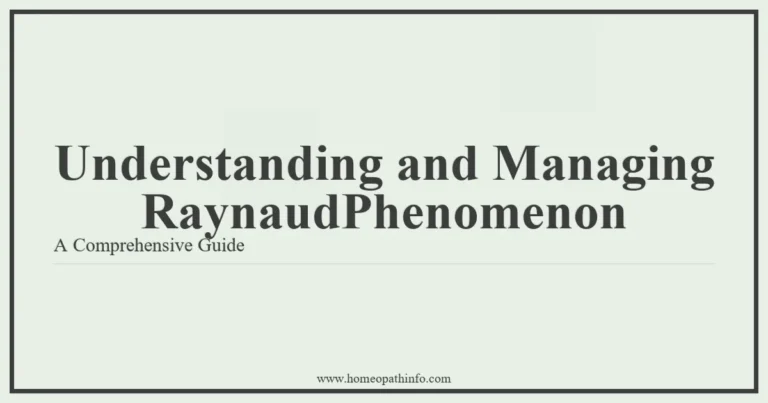 Understanding and Managing Raynaud's Phenomenon: A Comprehensive Guide 9 Understanding and Managing RaynaudPhenomenon A Comprehensive Guide