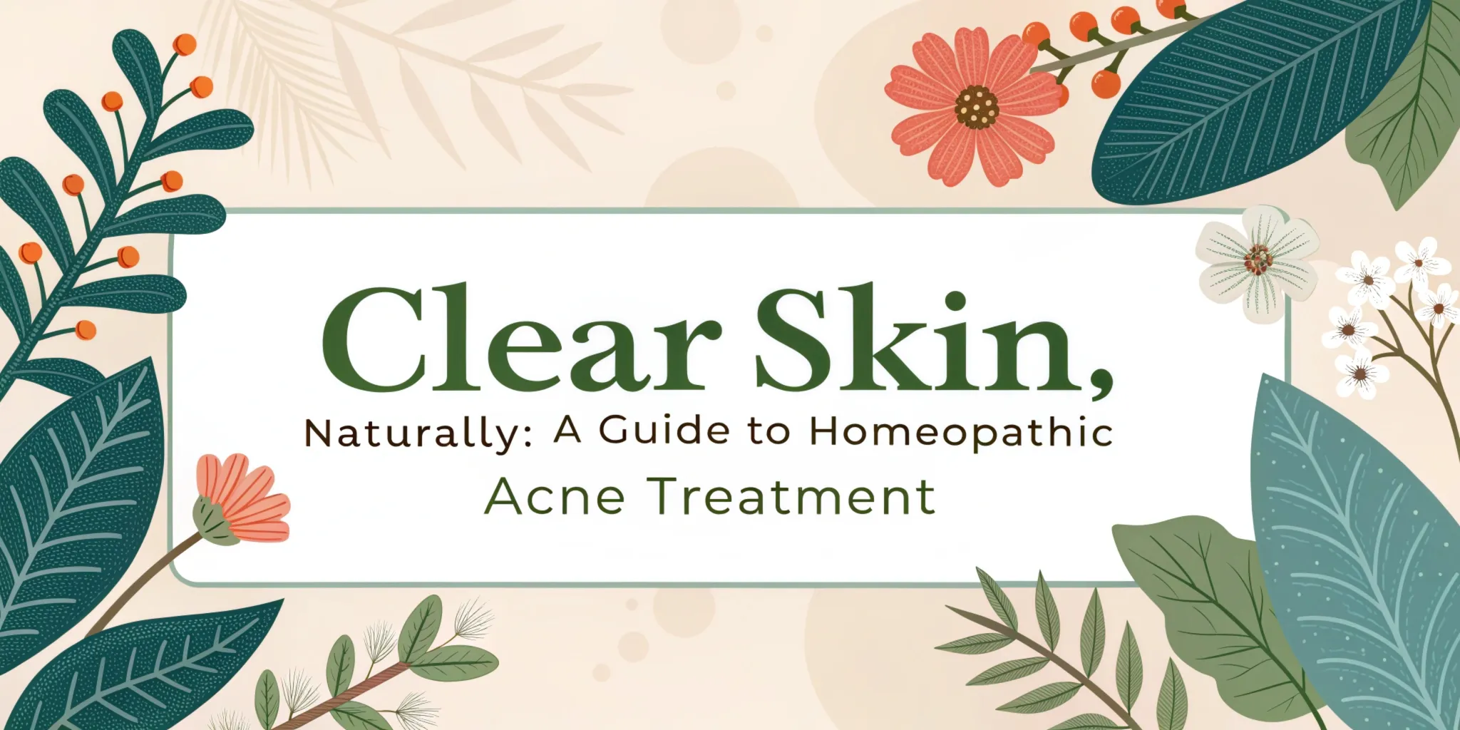 Clear Skin, Naturally: A Guide to Homeopathic Acne Treatment 1 clear skin naturally a guide to homeopathic acne