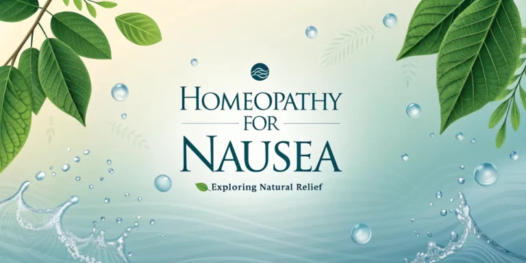homeopathy for nausea exploring natural relief