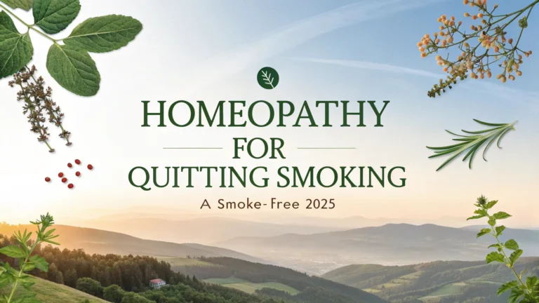 homeopathy for quitting smoking a holistic guide