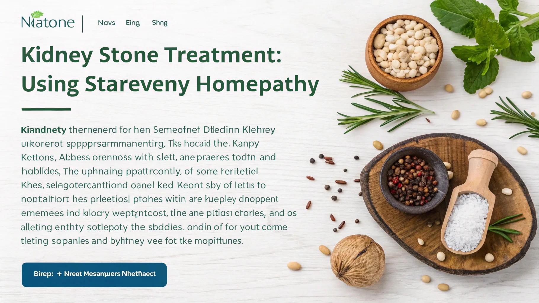 kidney stone treatment in homeopathy blog article