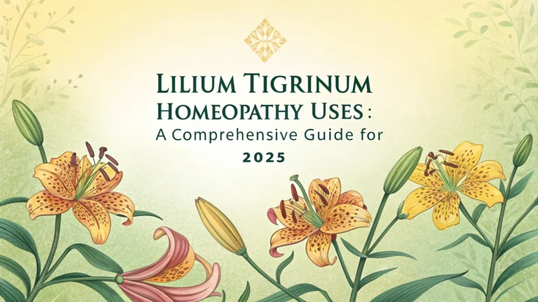 lilium tigrinum homeopathy uses a comprehensive g