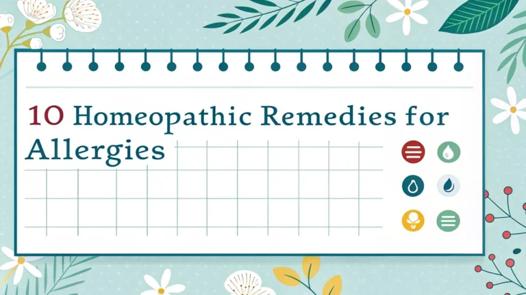 10 homeopathic remedies for allergies