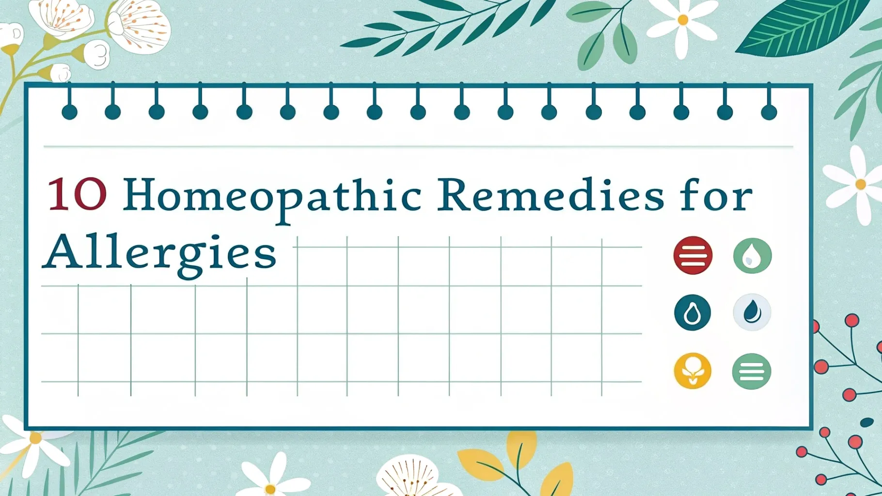 10 Homeopathic Remedies for Allergies 4 10 homeopathic remedies for allergies