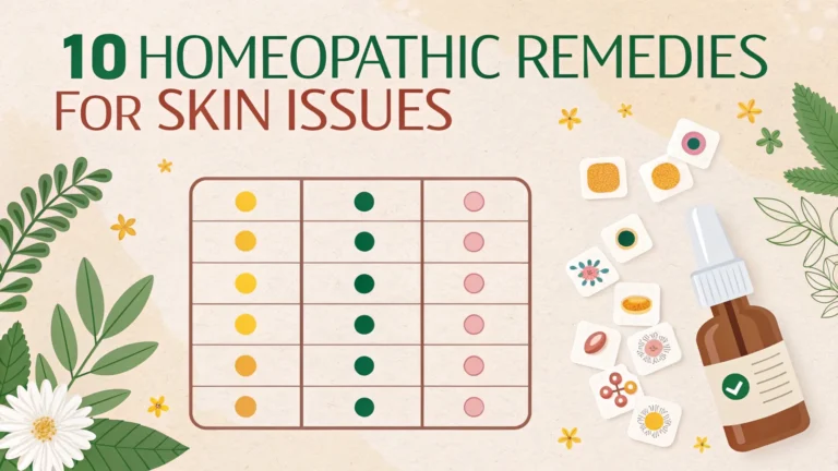 10 homeopathic remedies for skin issues