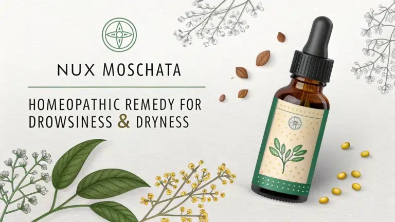 nux moschata homeopathic remedy for drowsiness